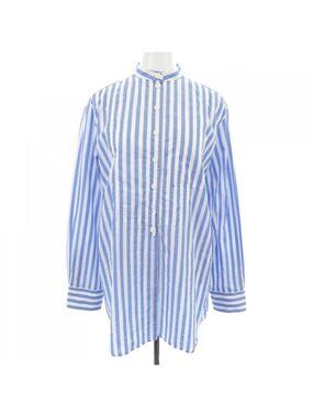 Celine Shirt White Blue Striped